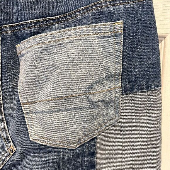 American Eagle Women Skirt Size 4 Blue Denim Patchwork Hi Rise Festival‎ Mini - Picture 6 of 9